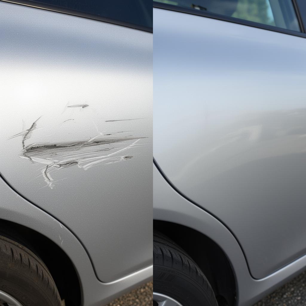 Scuff Removal before and after